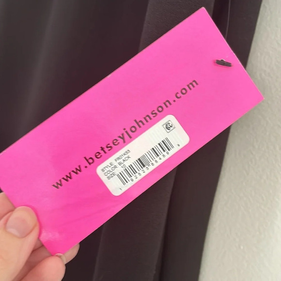 Vintage Betsey Johnson Midi Dress Little Black Dress - Picture 4 of 9